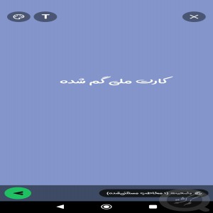 کارت ملی امیر گله بچه گم شده